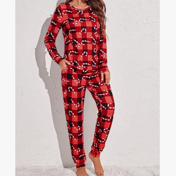 Other - NEW Candy Cane Christmas Pajamas Set - XL